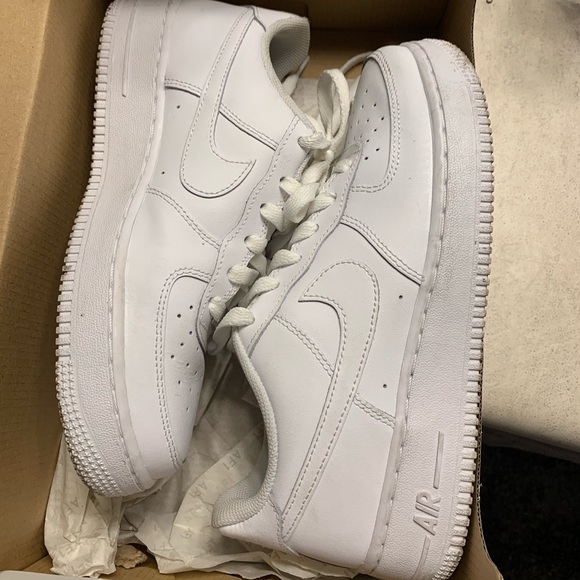 All white Air Force 1s - Picture 1 of 4